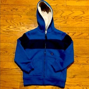 Lands End Boys Lined Sweatshirt Size 5/6